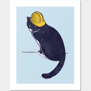 Construction Cat Posters and Art